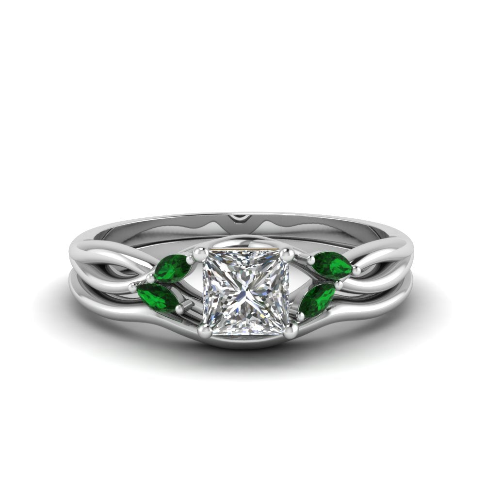 princess-cut-twisted-diamond-ring-with-matching-curved-band-with-emerald-in-14K-white-gold-FD8300PRGEMGR-NL-WG.jpg