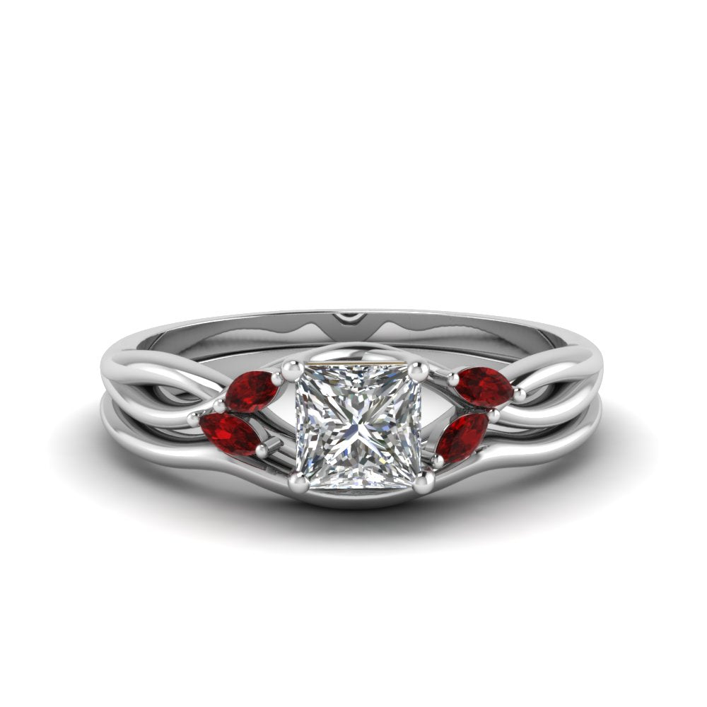 princess-cut-twisted-diamond-ring-with-matching-curved-band-with-ruby-in-14K-white-gold-FD8300PRGRUDR-NL-WG.jpg
