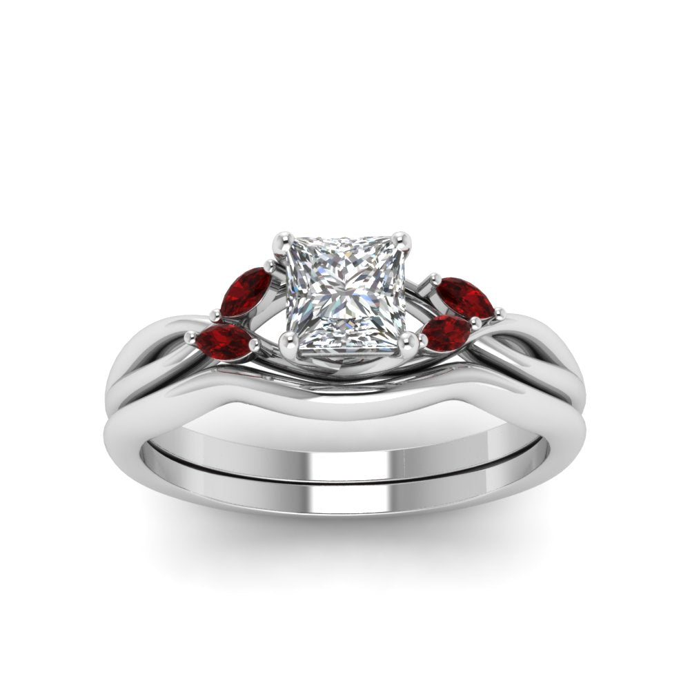 princess-cut-twisted-diamond-ring-with-matching-curved-band-with-ruby-in-14K-white-gold-FD8300PRGRUDR-NL-WG.jpg