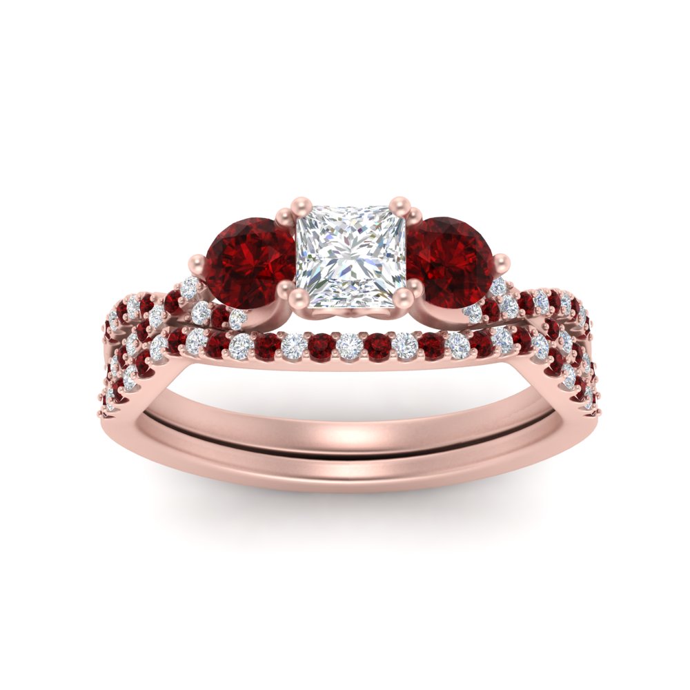 princess-cut-twisted-floral-prong-ruby-wedding-set-in-rose-gold-FD10257PRGRUDR-ANGLE5-NL-RG?v=1756360051