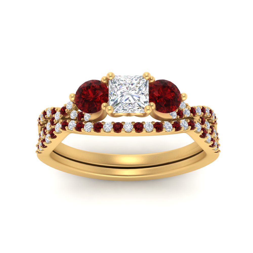 princess-cut-twisted-floral-prong-ruby-wedding-set-in-yellow-gold-FD10257PRGRUDR-ANGLE5-NL-YG_0e30fa5c-cdb8-4dca-9635-d5c0f81c0ec1?v=1756360168