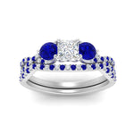 Load image into Gallery viewer, princess-cut-twisted-floral-prong-sapphire-wedding-set-in-white-gold-FD10257PRGSABL-ANGLE5-NL-WG?v=1756360051
