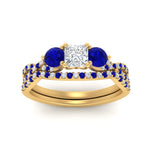 Load image into Gallery viewer, princess-cut-twisted-floral-prong-sapphire-wedding-set-in-yellow-gold-FD10257PRGSABL-ANGLE5-NL-YG?v=1756360051
