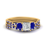 Load image into Gallery viewer, princess-cut-twisted-floral-prong-sapphire-wedding-set-in-yellow-gold-FD10257PRGSABL-NL-YG_67165218-df20-4405-b51b-7b838ac87f37?v=1756360168
