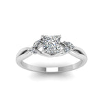 Load image into Gallery viewer, princess-cut-twisted-marquise-accents-diamond-ring-in-14K-platinum-FD8300PRR