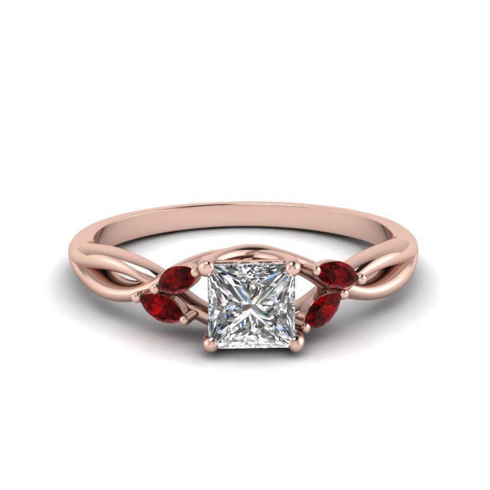princess-cut-twisted-marquise-accents-diamond-ring-with-ruby-in-14K-rose-gold-FD8300PRR