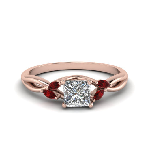 princess-cut-twisted-marquise-accents-diamond-ring-with-ruby-in-14K-rose-gold-FD8300PRR