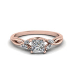 Load image into Gallery viewer, princess-cut-twisted-petal-diamond-engagement-ring-in-14K-rose-gold-FD8300PRR-NL-RG.jpg

