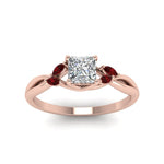 Load image into Gallery viewer, princess-cut-twisted-petal-diamond-engagement-ring-with-ruby-in-14K-rose-gold-FD8300PRRGRUDR-NL-RG.jpg
