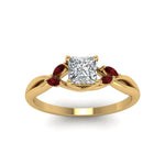 Load image into Gallery viewer, princess-cut-twisted-petal-diamond-engagement-ring-with-ruby-in-14K-yellow-gold-FD8300PRRGRUDR-NL-YG.jpg
