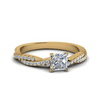 Load image into Gallery viewer, princess-cut-twisted-vine-diamond-engagement-ring-for-women-in-14K-yellow-gold-FD8233PRR-NL-YG.jpg
