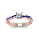 Load image into Gallery viewer, princess-cut-twisted-vine-diamond-engagement-ring-for-women-with-blue-sapphire-in-14K-rose-gold-FD8233PRRGSABL-NL-RG.jpg
