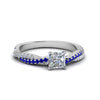 Load image into Gallery viewer, princess-cut-twisted-vine-diamond-engagement-ring-for-women-with-blue-sapphire-in-14K-white-gold-FD8233PRRGSABL-NL-WG.jpg