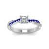 Load image into Gallery viewer, princess-cut-twisted-vine-diamond-engagement-ring-for-women-with-blue-sapphire-in-14K-white-gold-FD8233PRRGSABL-NL-WG.jpg