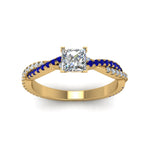 Load image into Gallery viewer, princess-cut-twisted-vine-diamond-engagement-ring-for-women-with-blue-sapphire-in-14K-yellow-gold-FD8233PRRGSABL-NL-YG.jpg
