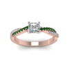 Load image into Gallery viewer, princess-cut-twisted-vine-diamond-engagement-ring-for-women-with-emerald-in-14K-rose-gold-FD8233PRRGEMGR-NL-RG.jpg