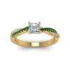 Load image into Gallery viewer, princess-cut-twisted-vine-diamond-engagement-ring-for-women-with-emerald-in-14K-yellow-gold-FD8233PRRGEMGR-NL-YG.jpg