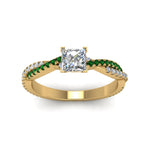 Load image into Gallery viewer, princess-cut-twisted-vine-diamond-engagement-ring-for-women-with-emerald-in-14K-yellow-gold-FD8233PRRGEMGR-NL-YG.jpg

