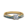 Load image into Gallery viewer, princess-cut-twisted-vine-diamond-engagement-ring-for-women-with-ice-blue-topaz-in-14K-yellow-gold-FD8233PRRGICBLTO-NL-YG.jpg