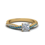 Load image into Gallery viewer, princess-cut-twisted-vine-diamond-engagement-ring-for-women-with-ice-blue-topaz-in-14K-yellow-gold-FD8233PRRGICBLTO-NL-YG.jpg

