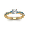 Load image into Gallery viewer, princess-cut-twisted-vine-diamond-engagement-ring-for-women-with-ice-blue-topaz-in-14K-yellow-gold-FD8233PRRGICBLTO-NL-YG.jpg