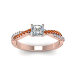 Load image into Gallery viewer, princess-cut-twisted-vine-diamond-engagement-ring-for-women-with-orange-sapphire-in-14K-rose-gold-FD8233PRRGSAOR-NL-RG.jpg
