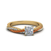 Load image into Gallery viewer, princess-cut-twisted-vine-diamond-engagement-ring-for-women-with-orange-sapphire-in-14K-yellow-gold-FD8233PRRGSAOR-NL-YG.jpg