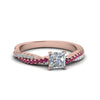 Load image into Gallery viewer, princess-cut-twisted-vine-diamond-engagement-ring-for-women-with-pink-sapphire-in-14K-rose-gold-FD8233PRRGSADRPI-NL-RG.jpg