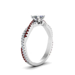 Load image into Gallery viewer, princess-cut-twisted-vine-diamond-engagement-ring-for-women-with-ruby-in-14K-white-gold-FD8233PRRGRUDR-NL-WG.jpg
