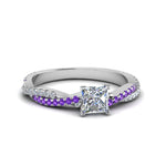 Load image into Gallery viewer, princess-cut-twisted-vine-diamond-engagement-ring-for-women-with-violac-topaz-in-14K-white-gold-FD8233PRRGVITO-NL-WG.jpg
