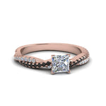 Load image into Gallery viewer, princess-cut-twisted-vine-engagement-ring-for-women-with-black-diamond-in-14K-rose-gold-FD8233PRRGBLACK-NL-RG.jpg
