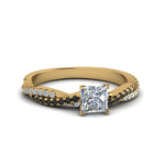 Load image into Gallery viewer, princess-cut-twisted-vine-engagement-ring-for-women-with-black-diamond-in-14K-yellow-gold-FD8233PRRGBLACK-NL-YG.jpg
