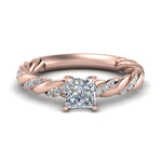 Load image into Gallery viewer, princess-cut-twisted-vine-engagement-ring-in-rose-gold-FD9127PRR-NL-RG
