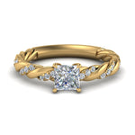 Load image into Gallery viewer, princess-cut-twisted-vine-engagement-ring-in-yellow-gold-FD9127PRR-NL-YG
