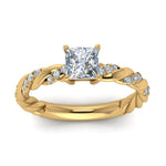 Load image into Gallery viewer, princess-cut-twisted-vine-engagement-ring-in-yellow-gold-FD9127PRRANGLE5-NL-YG
