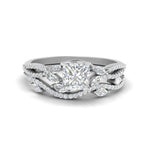 Load image into Gallery viewer, princess-cut-twisted-vine-luxury-diamond-bridal-ring-set-in-white-gold-FDENR3211PRANGLE3-NL-WG