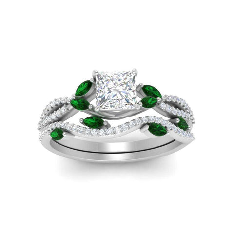 princess-cut-twisted-vine-luxury-emerald-bridal-ring-set-in-white-gold-FDENR3211PRGEMGRANGLE3-NL-WG