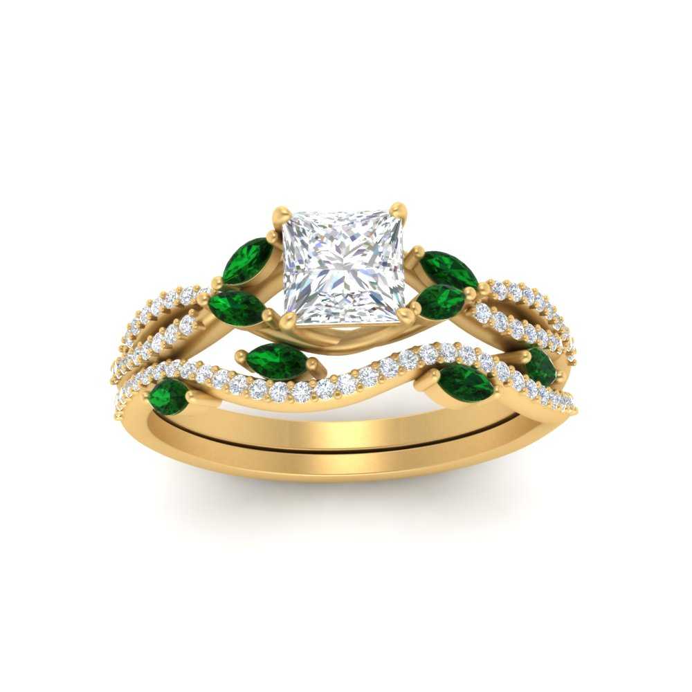 princess-cut-twisted-vine-luxury-emerald-bridal-ring-set-in-yellow-gold-FDENR3211PRGEMGRANGLE3-NL-YG