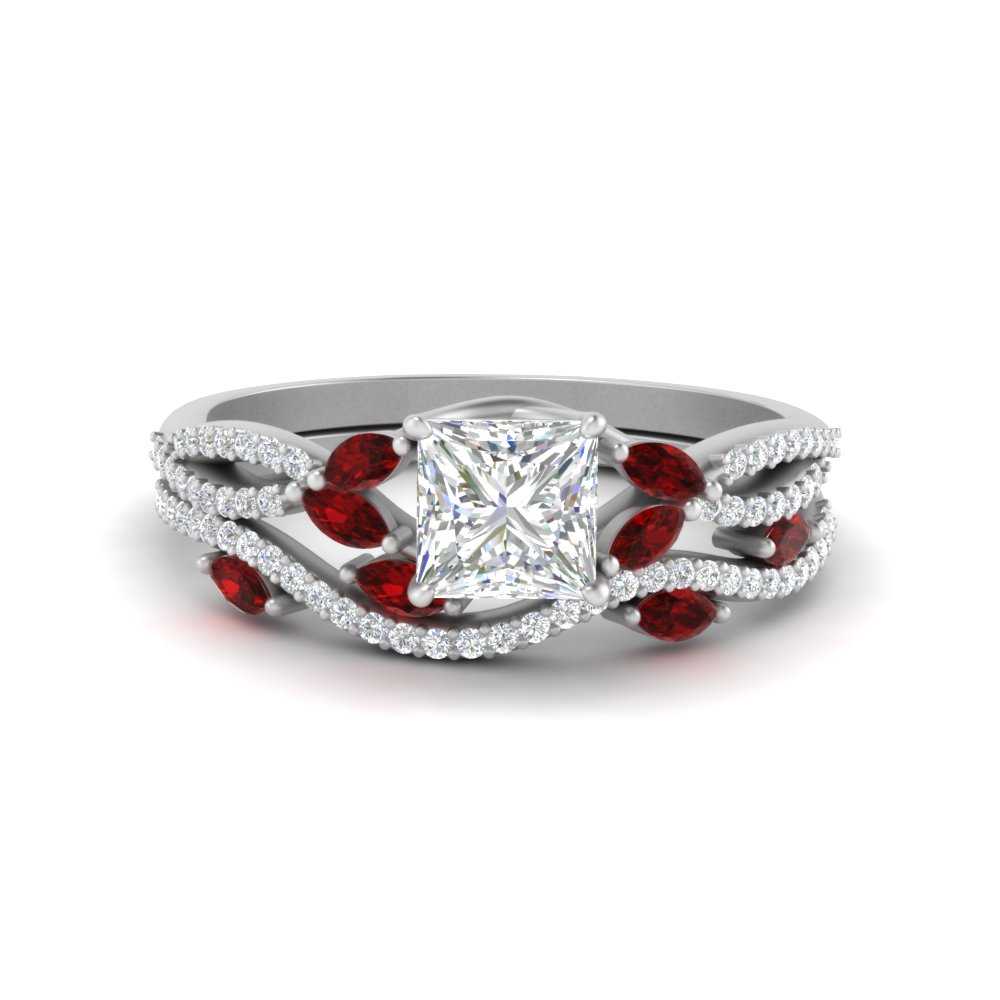 princess-cut-twisted-vine-luxury-ruby-bridal-ring-set-in-white-gold-FDENR3211PRGRUDRANGLE3-NL-WG