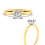 Load image into Gallery viewer, princess-cut-two-tone-1.5-mm-comfort-fit-solitaire-ring-in-yellow-gold-fdens11590prrangle3-1.50mm-nl-yg?v=1758104182
