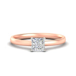 Load image into Gallery viewer, princess-cut-two-tone-2-mm-comfort-fit-solitaire-ring-in-rose-gold-fdens11590prrsleep-2.00mm-nl-rg?v=1758110414

