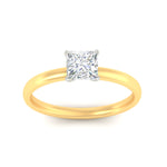 Load image into Gallery viewer, princess-cut-two-tone-2-mm-comfort-fit-solitaire-ring-in-yellow-gold-fdens11590prrangle5-2.00mm-nl-yg?v=1758110414
