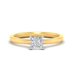 Load image into Gallery viewer, princess-cut-two-tone-2-mm-comfort-fit-solitaire-ring-in-yellow-gold-fdens11590prrsleep-2.00mm-nl-yg?v=1758110414

