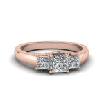 Load image into Gallery viewer, princess-cut-u-prong-three-stone-diamond-engagement-ring-in-14K-rose-gold-FDENR578PRR-NL-RG
