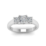 Load image into Gallery viewer, princess-cut-u-prong-three-stone-diamond-engagement-ring-in-14K-white-gold-FDENR578PRRANGLE5-NL-WG
