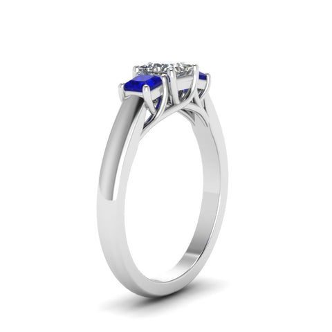 princess-cut-u-prong-three-stone-diamond-engagement-ring-with-blue-sapphire-in-14K-white-gold-FDENR578PRRGSABLANGLE2-NL-WG