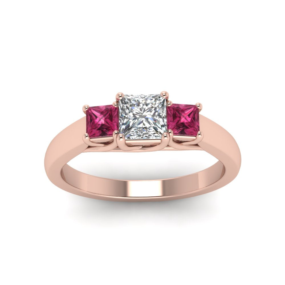 princess-cut-u-prong-three-stone-diamond-engagement-ring-with-pink-sapphire-in-14K-rose-gold-FDENR578PRRGSADRPIANGLE5-NL-RG