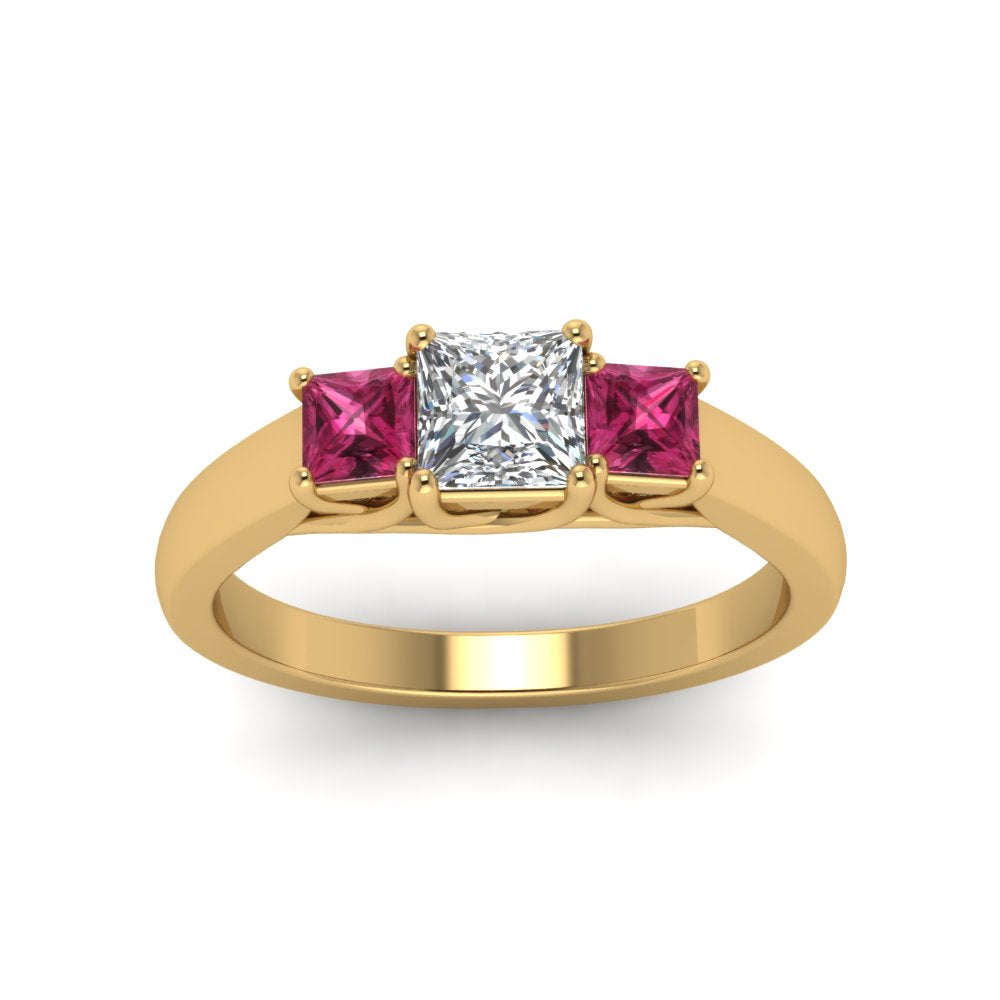 princess-cut-u-prong-three-stone-diamond-engagement-ring-with-pink-sapphire-in-14K-yellow-gold-FDENR578PRRGSADRPIANGLE5-NL-YG