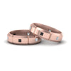 Load image into Gallery viewer, princess-cut-wedding-bands-for-gay-with-black-diamond-in-14K-rose-gold-FDLG8012BGBLACK-NL-RG
