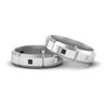 Load image into Gallery viewer, princess-cut-wedding-bands-for-gay-with-black-diamond-in-14K-white-gold-FDLG8012BGBLACK-NL-WG